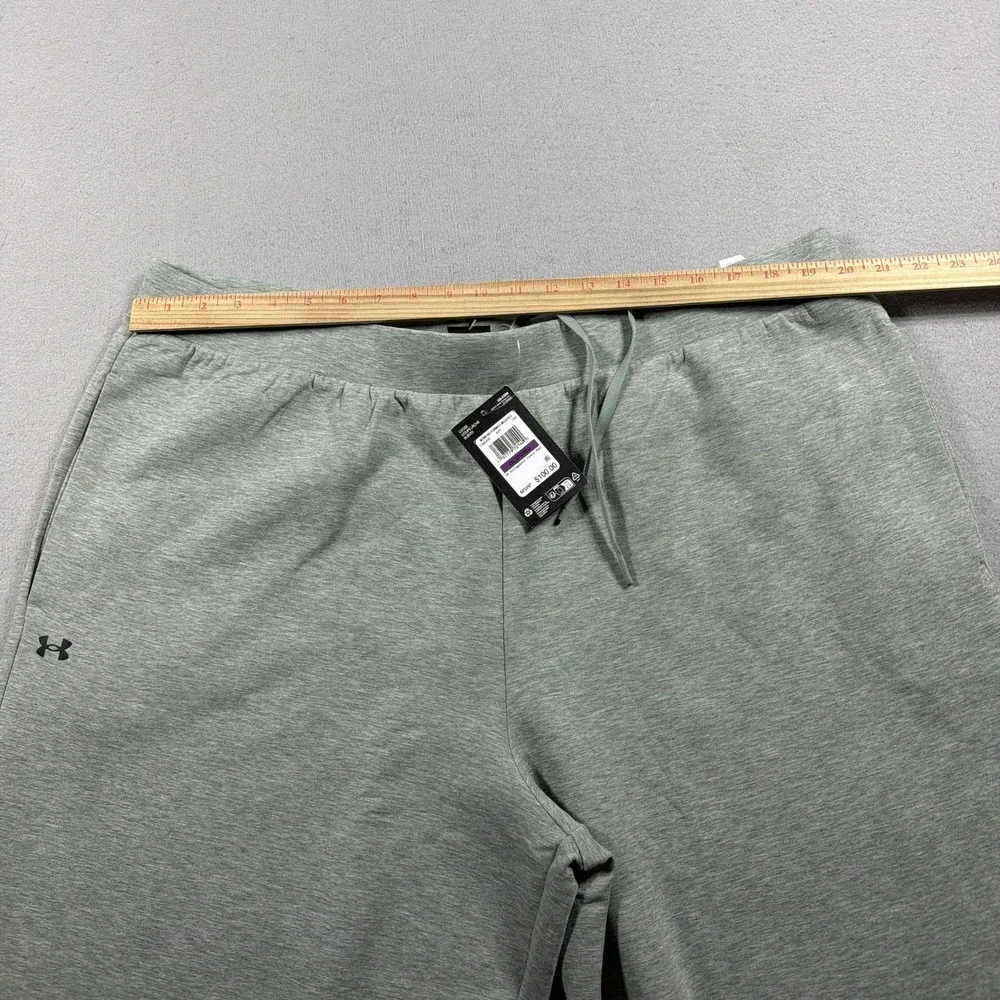 Under Armour Sweatpants Women 2XL Gray UA Unstoppable Fleece Wide Leg Drawstring